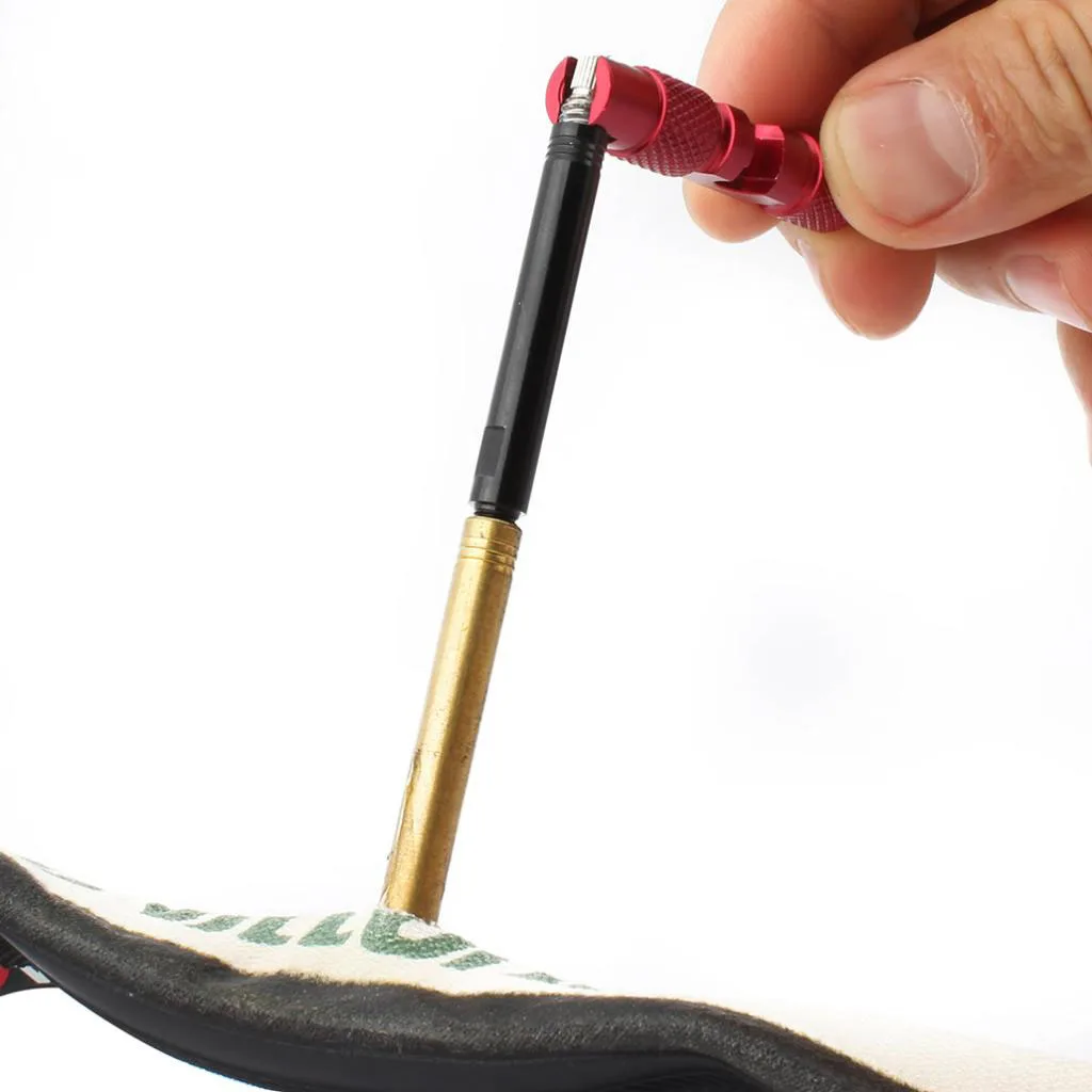 Bicycle Bike Tire Valve Core Removal Presta Tyre Valve Cores / Extenders Remover Tool Kit with 5mm Wrench Flats 4 colors options Bicycle Bike Tire Valve Core Removal Presta Tyre Valve Cores / Extenders Remover Tool Kit with 5mm Wrench Flats 4 colors options