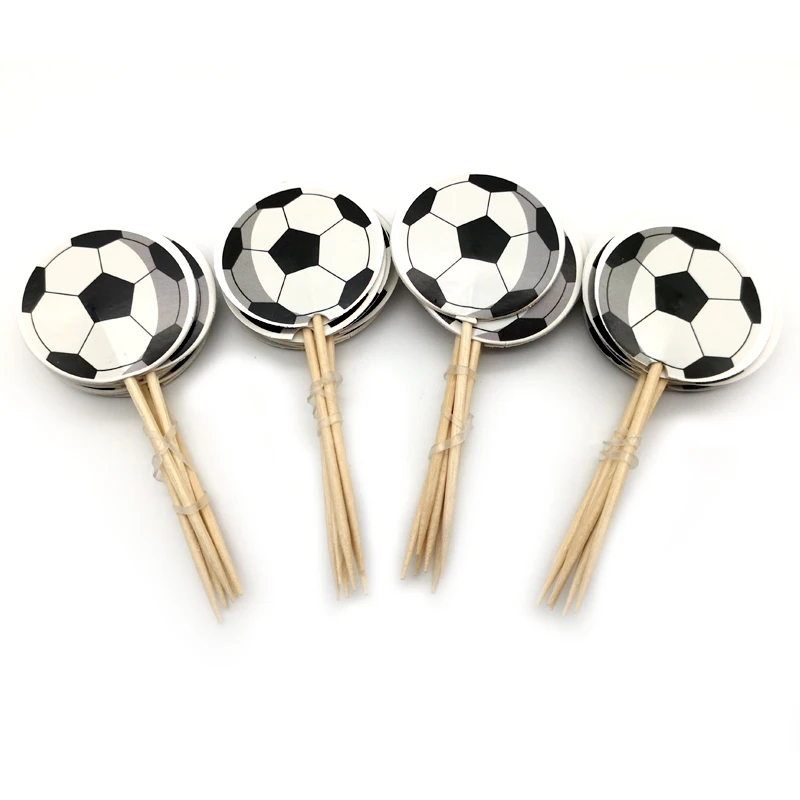 24PCS Football/Soccer ball Theme Boys Favors Cupcake Topper Happy Baby Shower Decoration Birthday Party Cake Toppers With Sticks
24PCS Football/Soccer ball Theme Boys Favors Cupcake Topper Happy Baby Shower Decoration Birthday Party Cake Toppers With Sticks