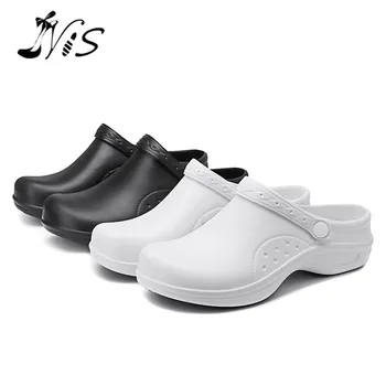 NIS Women Medical Nursing Kitchen Chef Shoes Hole Clogs Shoes Hospital TPR Loafers Waterproof Non-slip Oilproof Slippers
NIS Women Medical Nursing Kitchen Chef Shoes Hole Clogs Shoes Hospital TPR Loafers Waterproof Non-slip Oilproof Slippers