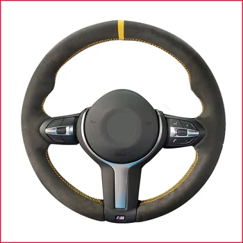 MEWANT Black Suede Steering Wheel Cover for BMW F87 M2 F80 M3 F82 M4 M5 F12 F13 M6 F85 X5 M F86 X6 M F33 F30 M Sport
MEWANT Black Suede Steering Wheel Cover for BMW F87 M2 F80 M3 F82 M4 M5 F12 F13 M6 F85 X5 M F86 X6 M F33 F30 M Sport