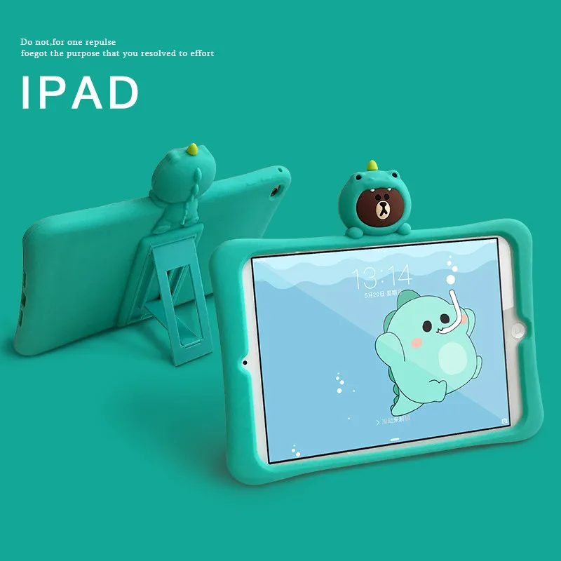 Soft Silicone Cover Case for IPad 2/3/4 5 6 Mini 1 2 3 4 Cute Green Bear Stand Case for IPad 9.7 2018 2017 Pro 9.7 Air 2 Funda
Soft Silicone Cover Case for IPad 2/3/4 5 6 Mini 1 2 3 4 Cute Green Bear Stand Case for IPad 9.7 2018 2017 Pro 9.7 Air 2 Funda