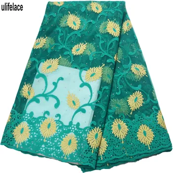 Nigerian Laces Fabrics Embroidered Teal Green Milk silk Wedding Dress Bridal High Quality French Tulle Mesh Lace Fabric F4-2703 
Nigerian Laces Fabrics Embroidered Teal Green Milk silk Wedding Dress Bridal High Quality French Tulle Mesh Lace Fabric F4-2703