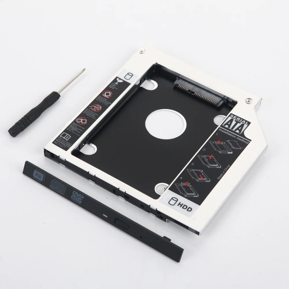 SATA 9 5 мм 2nd HDD SSD жесткий диск Оптический корпус корпуса для Sony Vaio VPCZ13M9E VPCS12A7R