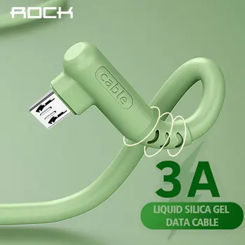 ROCK 3A Elbow Micro USB Cable 90 Degree Right Angle Liquid Soft Silicone Phone Charging Cables For Android Data Transmission USB
ROCK 3A Elbow Micro USB Cable 90 Degree Right Angle Liquid Soft Silicone Phone Charging Cables For Android Data Transmission USB