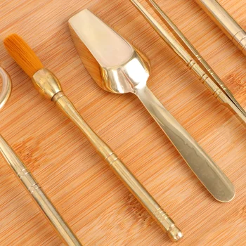 6 in 1 Tea Making Tool Kit 2 Section Bamboo Shape Chinese Kung Fu Tea Set Kitchen Accessories (Tea Bucket/Tea Knife/Bucket Pen/T
6 in 1 Tea Making Tool Kit 2 Section Bamboo Shape Chinese Kung Fu Tea Set Kitchen Accessories (Tea Bucket/Tea Knife/Bucket Pen/T