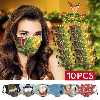 10PCS Adult Christmas Print Breathable Reusable Washable Face Mask Face Mouth Mask Mouth Mask Washable Cloth Mouth Cover
10PCS Adult Christmas Print Breathable Reusable Washable Face Mask Face Mouth Mask Mouth Mask Washable Cloth Mouth Cover