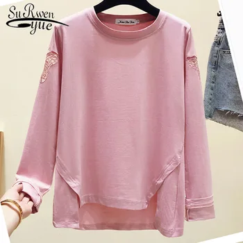 Autumn Fashion Women Blouses Casual Hollow Out Women Clothing Long Sleeve Basic Tee Shirts Blusas Mujer De Moda 2019 6296 50 
Autumn Fashion Women Blouses Casual Hollow Out Women Clothing Long Sleeve Basic Tee Shirts Blusas Mujer De Moda 2019 6296 50