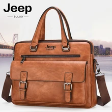 JEEP BULUO Men's Briefcase Bags For 14" Laptop Man Business Shoulder Bag Handbags High Quality Leather Office Black Fashion
JEEP BULUO Men's Briefcase Bags For 14" Laptop Man Business Shoulder Bag Handbags High Quality Leather Office Black Fashion