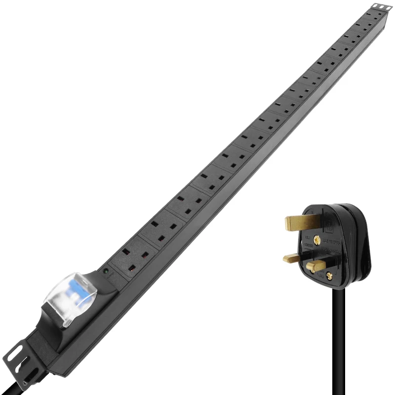 1U 15 Units British PDU Power Strip Universal UK Socket adapter Aluminum shell Air protection switch LED indication Security
1U 15 Units British PDU Power Strip Universal UK Socket adapter Aluminum shell Air protection switch LED indication Security