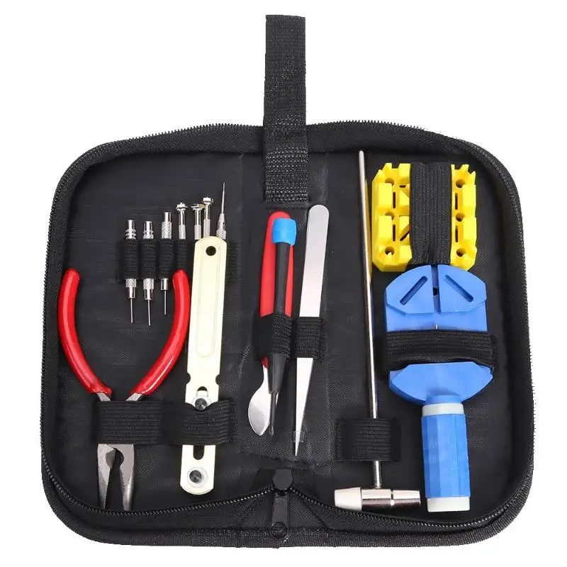 15pcs Watch Repair tool Kit Watch Link Pin Remover Case Opener Spring Bar Remover Horlogemaker Gereedschap Repair Tool Kit
15pcs Watch Repair tool Kit Watch Link Pin Remover Case Opener Spring Bar Remover Horlogemaker Gereedschap Repair Tool Kit