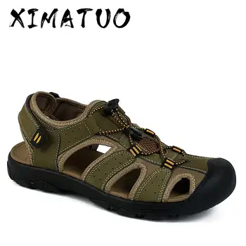 Summer New Fashion Breathable Causal Men Sandals Genuine Leather Beach Shoes Men Shoes Plus Size 39-47 RXM005
Summer New Fashion Breathable Causal Men Sandals Genuine Leather Beach Shoes Men Shoes Plus Size 39-47 RXM005
