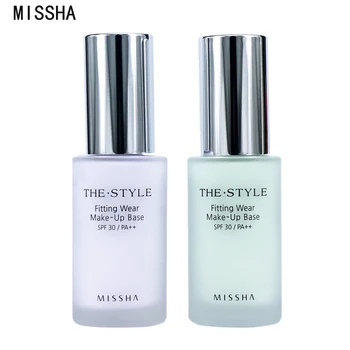 

MISSHA The Style Fitting Wear Makeup Base SPF30/PA++ Soft Concealer BrightenMaquiagem Breathable Silky Before Korea Cosmetics