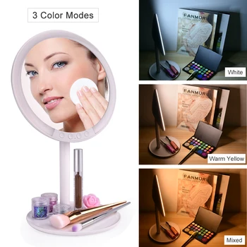3 Modes Makeup Mirror with 7X Magnification Mini Mirror Vanity Mirror USB Charging Touch Dimming Bath Mirrors Christmas Gift
3 Modes Makeup Mirror with 7X Magnification Mini Mirror Vanity Mirror USB Charging Touch Dimming Bath Mirrors Christmas Gift