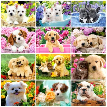 HUACAN 5D Diamond Painting Dog Wall Art Diamond Embroidery Cross Stitch Animal Home Decoration Gift
HUACAN 5D Diamond Painting Dog Wall Art Diamond Embroidery Cross Stitch Animal Home Decoration Gift