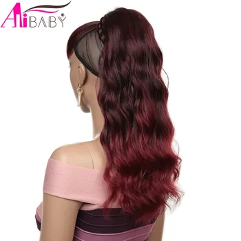 16Inch Curly Ponytail Clip in Black Red Color Synthetic High Temperature Fiber Drawstring Hair Ponytail For Women Alibaby 
16Inch Curly Ponytail Clip in Black Red Color Synthetic High Temperature Fiber Drawstring Hair Ponytail For Women Alibaby