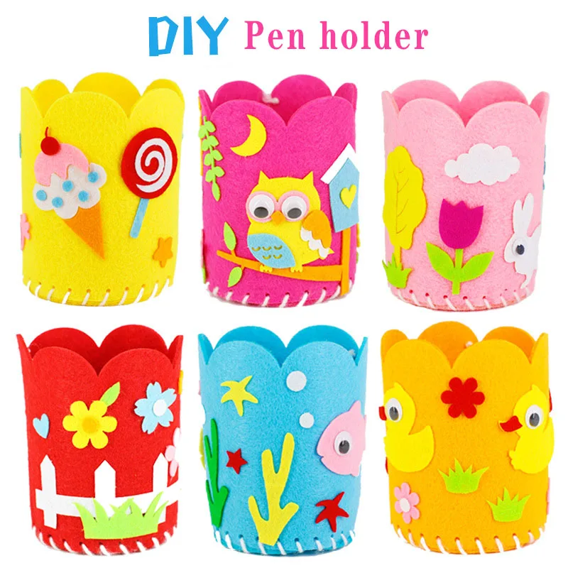 Kids DIY Craft Pencil Holder Educational Toys For Children Creative DIY Handwork Pen Container Arts And Crafts Toys Kid Gifts
Kids DIY Craft Pencil Holder Educational Toys For Children Creative DIY Handwork Pen Container Arts And Crafts Toys Kid Gifts