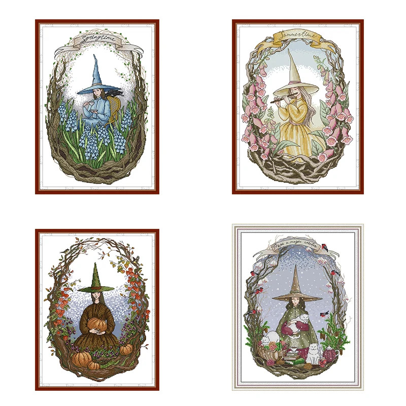 Cross Stitch Kits Joy Sunday Stamped Magic World of Season 11ct 14ct Printed Count Handmade DIY Embroidery Needlework Fabric Set
Cross Stitch Kits Joy Sunday Stamped Magic World of Season 11ct 14ct Printed Count Handmade DIY Embroidery Needlework Fabric Set
