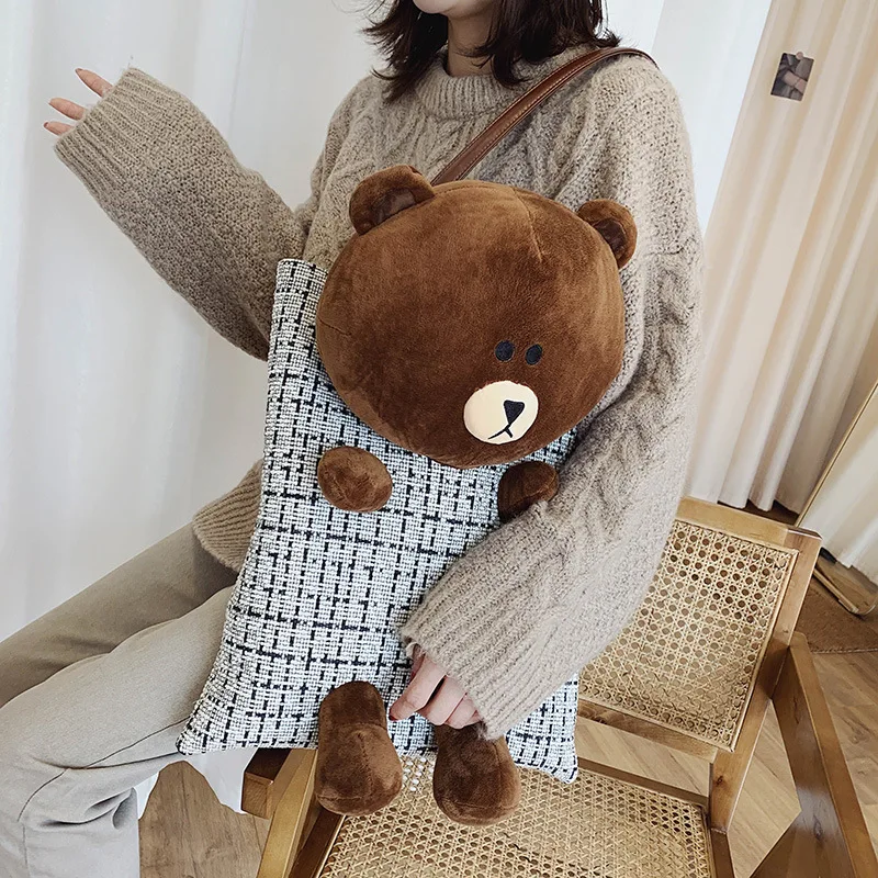 Big Bear Woolen Shoulder Bag 2019 New Style Fashion Large-Volume Autumn And Winter Bag Women's Fashion Western Style Girl'S Hand
Big Bear Woolen Shoulder Bag 2019 New Style Fashion Large-Volume Autumn And Winter Bag Women's Fashion Western Style Girl'S Hand