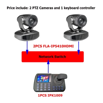 Keyboard Controller Video Conference Solution Kit 2MP 10x Optical Zoom HDMI IP PTZ Camera for Huddle&Middle Conferencing Room
Keyboard Controller Video Conference Solution Kit 2MP 10x Optical Zoom HDMI IP PTZ Camera for Huddle&Middle Conferencing Room