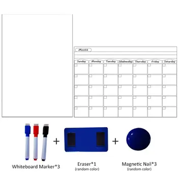 A3 Weekly Planner Magnetic Calendar Table Dry Erase Calendar Whiteboard Schedules Fridge Sticker Message Board with Marker Pens
A3 Weekly Planner Magnetic Calendar Table Dry Erase Calendar Whiteboard Schedules Fridge Sticker Message Board with Marker Pens