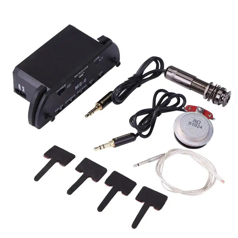 Multi-functional Acoustic Guitar Resonance Pickup Amplifier for Guitar Part Electronic + Plastic Shell Guitar Parts Accessories
Multi-functional Acoustic Guitar Resonance Pickup Amplifier for Guitar Part Electronic + Plastic Shell Guitar Parts Accessories