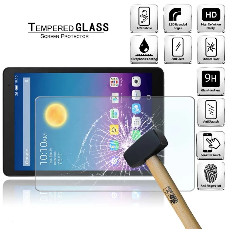 Tablet Tempered Glass Screen Protector Cover for Alcatel OneTouch POP 10 9.6" Tablet Full Coverage Anti-Scratch Screen
Tablet Tempered Glass Screen Protector Cover for Alcatel OneTouch POP 10 9.6" Tablet Full Coverage Anti-Scratch Screen