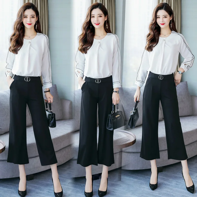 Fashionable WOMEN'S Suit 2018 New Style Women's Korean-style Loose-Fit Slimming V-neck Western Style Shirt with Pants Chi
Fashionable WOMEN'S Suit 2018 New Style Women's Korean-style Loose-Fit Slimming V-neck Western Style Shirt with Pants Chi