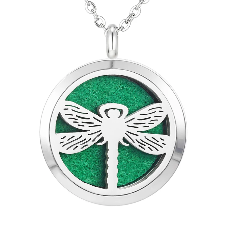 329 Essential Oil Diffuser Locket Pendant Necklace