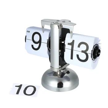 Small Scale Table Clock Retro Flip Over Clock Stainless Steel Flip Internal Gear Operated Quartz Clock
Small Scale Table Clock Retro Flip Over Clock Stainless Steel Flip Internal Gear Operated Quartz Clock