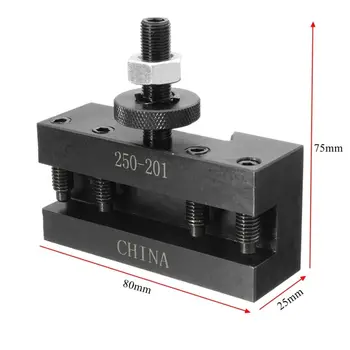 Black 80x75x25mm Turning&Facing Tool Holder 10 - 15" 10 -15" Quick Change CNC