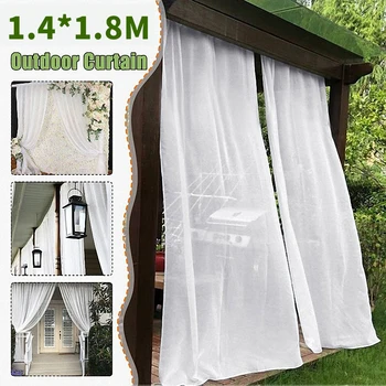 1.4X1.8M 2 Pieces of Solid-Color Wear Rod Gauze Curtain Suitable for Garden Party Outdoor Porch White Curtain
1.4X1.8M 2 Pieces of Solid-Color Wear Rod Gauze Curtain Suitable for Garden Party Outdoor Porch White Curtain
