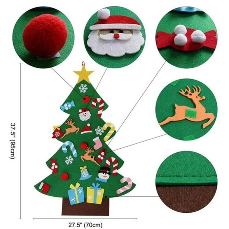 kids toys artificial tree wall hanging ornaments christmas