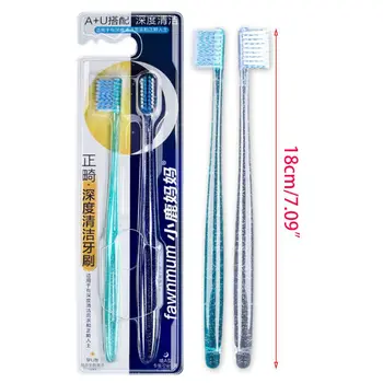 2Pcs/Set Adult Orthodontic Toothbrush U A Soft Trim Bristles Head for Braces Deep Cleaning Dental Teeth Whitening Oral Care NEW
2Pcs/Set Adult Orthodontic Toothbrush U A Soft Trim Bristles Head for Braces Deep Cleaning Dental Teeth Whitening Oral Care NEW