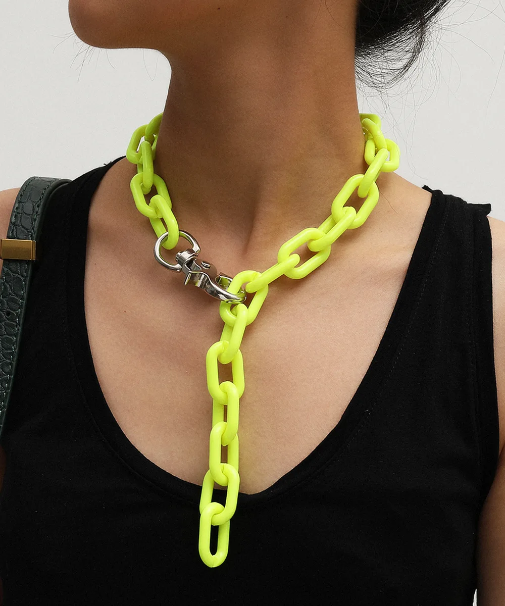 Модные ювелирные изделия ожерелье с большой цепочкой популярный дизайн