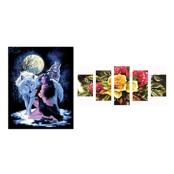 HOT Round Diamond Painting Cross Stitch Man Wolf Diamond Girl Pattern & Flowers Pattern 95X45cm Red and Yellow Peony Flower
HOT Round Diamond Painting Cross Stitch Man Wolf Diamond Girl Pattern & Flowers Pattern 95X45cm Red and Yellow Peony Flower