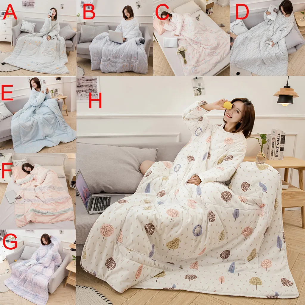 OUNEED Blanket Multifunction Winter Lazy Quilt With Sleeves Warm Thickened Light Sofa Bed Office Warm Washed Pillow Blanket #45
OUNEED Blanket Multifunction Winter Lazy Quilt With Sleeves Warm Thickened Light Sofa Bed Office Warm Washed Pillow Blanket #45