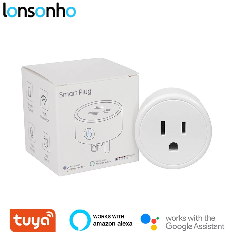 Lonsonho US Smart Plug Wifi Smart Socket 120V 10A 1200W Tuya Smart Life App Wireless Remote Control Compatible Alexa Google Home
Lonsonho US Smart Plug Wifi Smart Socket 120V 10A 1200W Tuya Smart Life App Wireless Remote Control Compatible Alexa Google Home