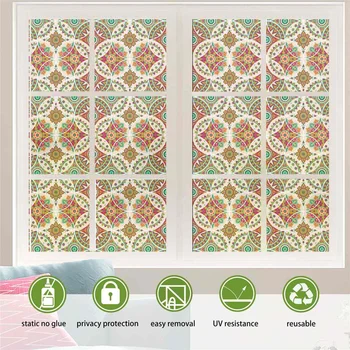 Decorative Window Glass Film Sticker Electrostatic Stained Privacy Anti UV PVC Self-adhesive Rainbow Stickers For Church Home
Decorative Window Glass Film Sticker Electrostatic Stained Privacy Anti UV PVC Self-adhesive Rainbow Stickers For Church Home