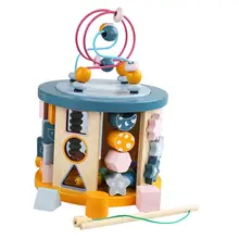 Activity Cubes Wooden Toys Bead Maze Shape Sorter Learning Developmental Montessori Toys Small Size Gifts for Toddler Kids
Activity Cubes Wooden Toys Bead Maze Shape Sorter Learning Developmental Montessori Toys Small Size Gifts for Toddler Kids