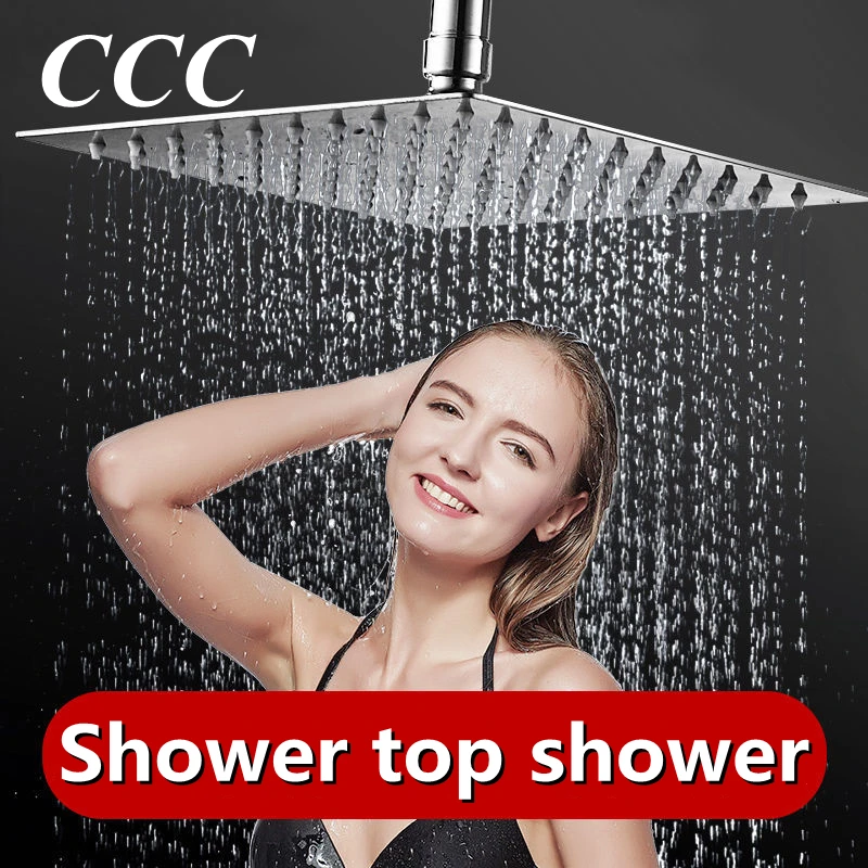 CCC Ultra-thin Free Shipping Shower Head Bathroom Accessories Slim 12/10/8/6/4 Square 304 Stainless Steel Rain Shower Chrome
CCC Ultra-thin Free Shipping Shower Head Bathroom Accessories Slim 12/10/8/6/4 Square 304 Stainless Steel Rain Shower Chrome
