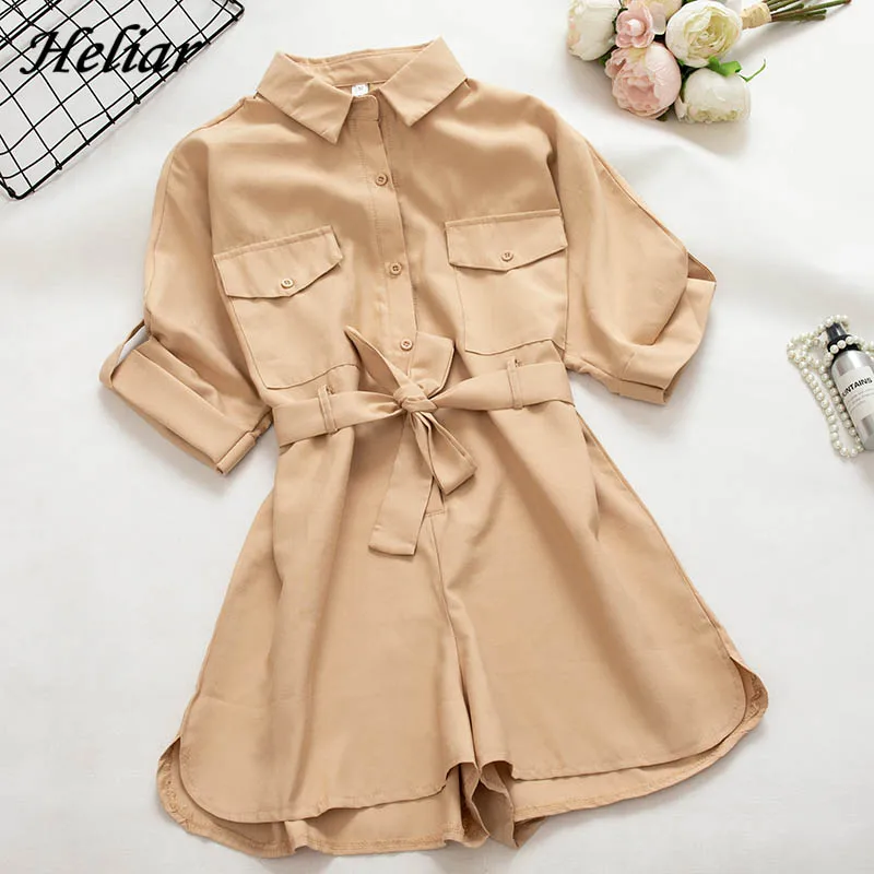 HELIAR Women Playsuits Lady Plaid High Waist Jumpsuits With Sashes Cargos Rompers Whit Pockets 2019 Casual Wide Leg Rompers
HELIAR Women Playsuits Lady Plaid High Waist Jumpsuits With Sashes Cargos Rompers Whit Pockets 2019 Casual Wide Leg Rompers