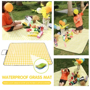 Outdoor Beach Picnic Folding Camping Mat Waterproof Sleeping Camping Pad Mat Moistureproof Plaid Blanket
Outdoor Beach Picnic Folding Camping Mat Waterproof Sleeping Camping Pad Mat Moistureproof Plaid Blanket
