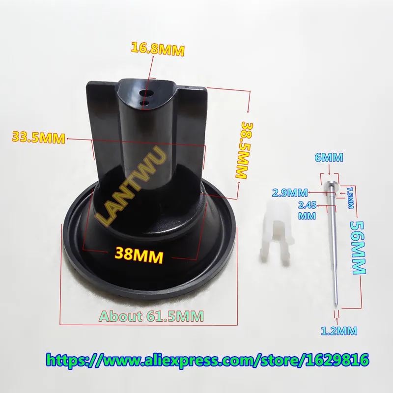 (1 PCS $ 15) Kawasaki ZZR-250/EX250-E/F/G/H GPX-250R Keihin carburetor Plunger diaphragm assembly(configured Jet needle)
(1 PCS $ 15) Kawasaki ZZR-250/EX250-E/F/G/H GPX-250R Keihin carburetor Plunger diaphragm assembly(configured Jet needle)