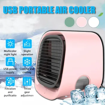 3 Colors 5V Mini Portable Air Conditioner Light Conditioning Humidifier Purifier USB Desktop Air Cooler Fan with Water Tank
3 Colors 5V Mini Portable Air Conditioner Light Conditioning Humidifier Purifier USB Desktop Air Cooler Fan with Water Tank