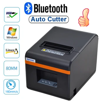 80mm thermal receipt ticket Kitchen barcode printer USB Ethernet Bluetooth printers with automatic cutting connect with Cash box
80mm thermal receipt ticket Kitchen barcode printer USB Ethernet Bluetooth printers with automatic cutting connect with Cash box
