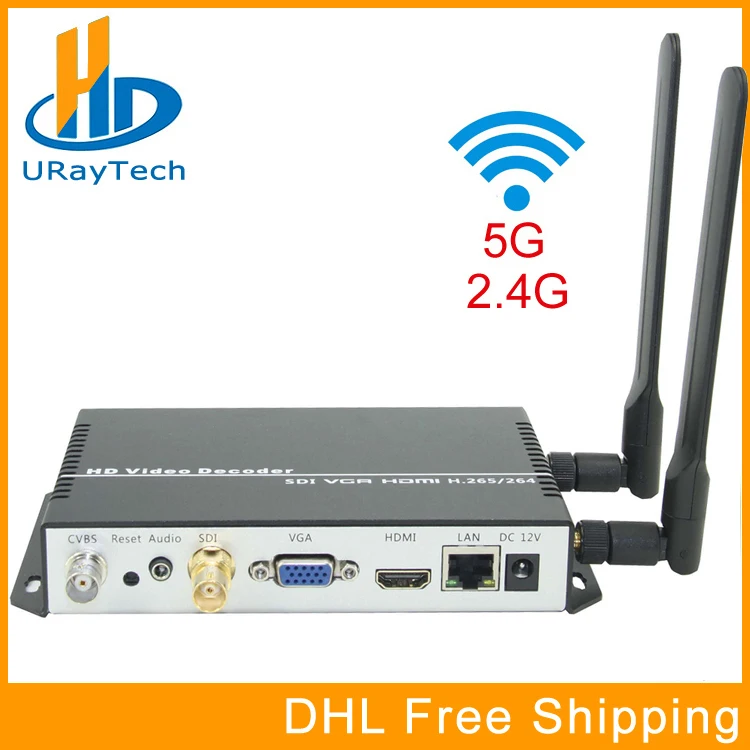 4K Wireless H.265 H.264 SDI HDMI VGA CVBS Decoder HD Video Audio IP Camera Decoder For Decoding HTTP RTSP RTMP UDP HLS
4K Wireless H.265 H.264 SDI HDMI VGA CVBS Decoder HD Video Audio IP Camera Decoder For Decoding HTTP RTSP RTMP UDP HLS