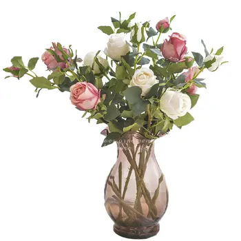 European multi-headed rose wedding fake flower home simulation flower rose artificial flower indoor flower arrangement
European multi-headed rose wedding fake flower home simulation flower rose artificial flower indoor flower arrangement