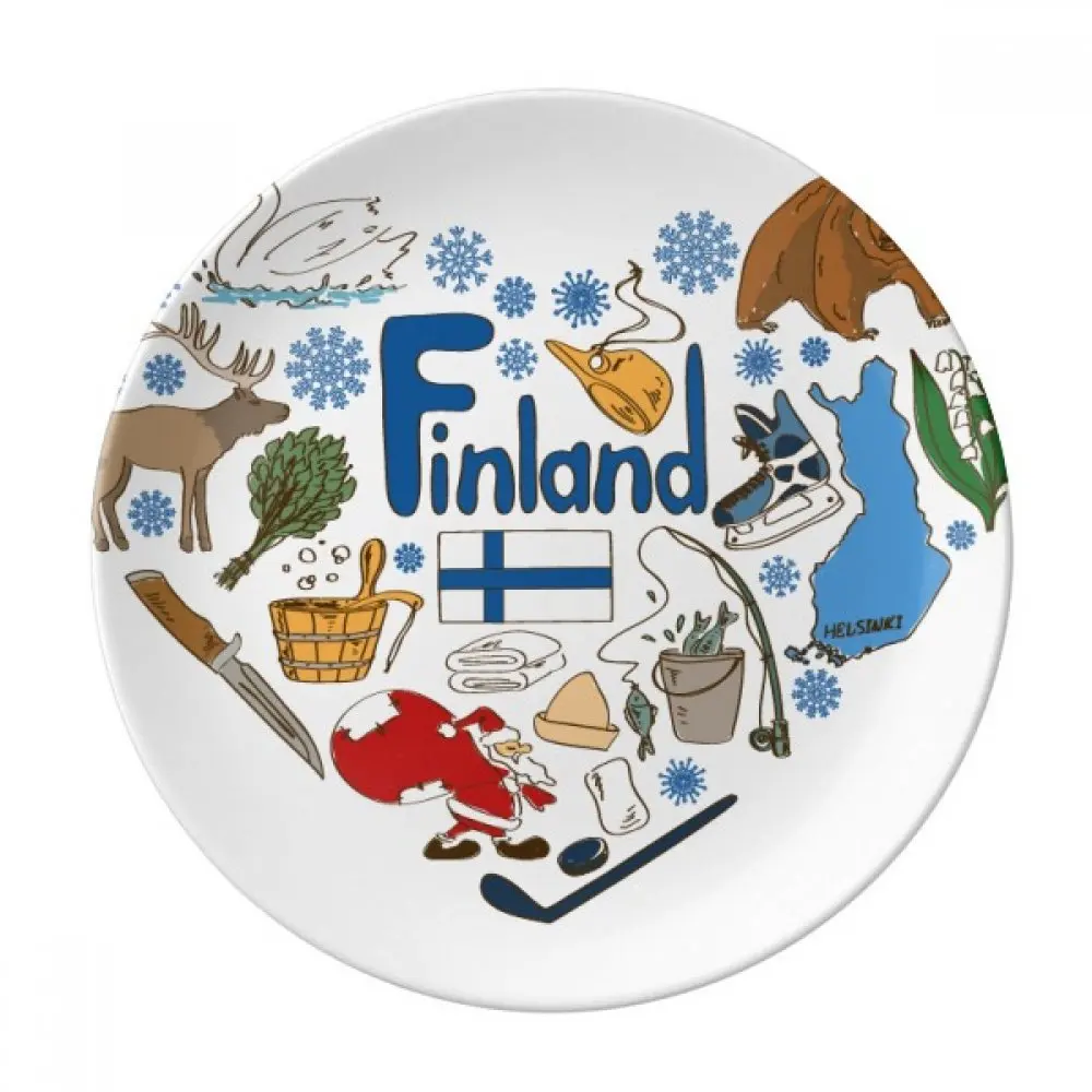 Finland Love Heart Landscap National Flag Dessert Plate Decorative Porcelain 8 inch Dinner Home
Finland Love Heart Landscap National Flag Dessert Plate Decorative Porcelain 8 inch Dinner Home