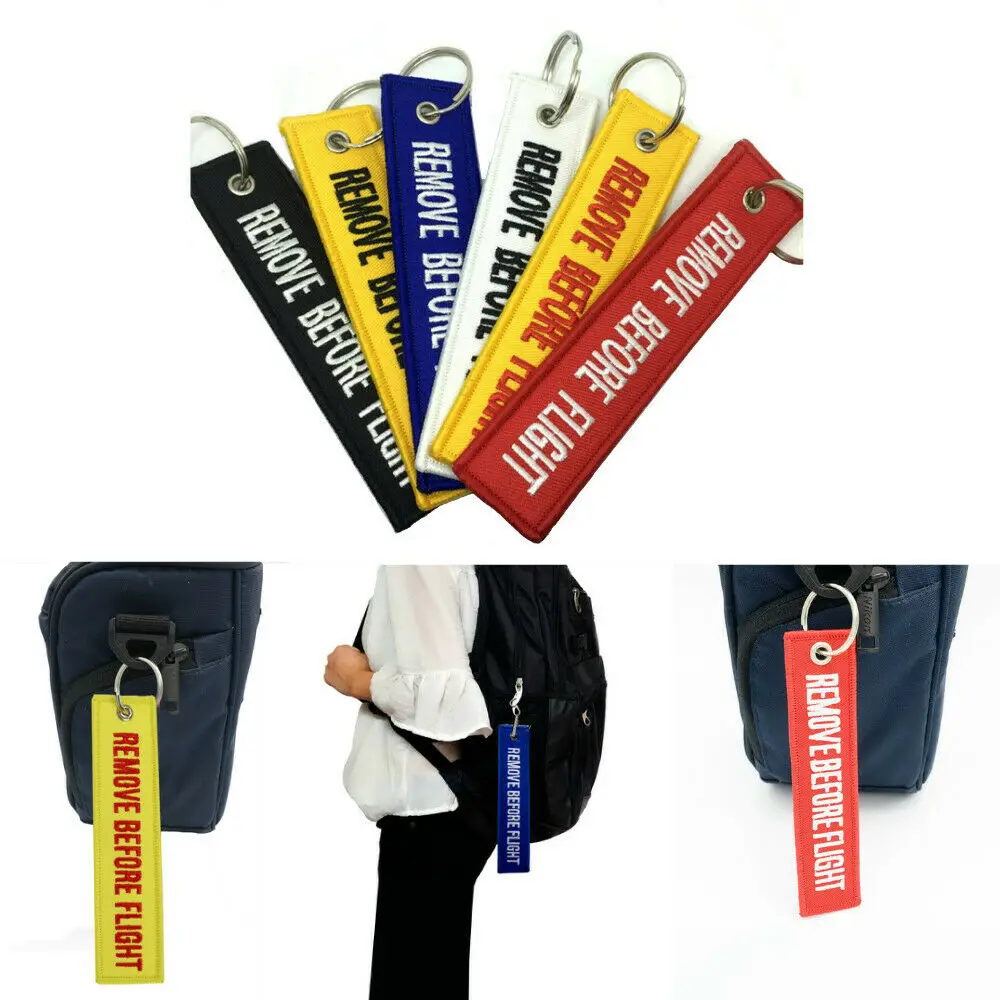 Remove Before Flight Key Chain Motorcycles and Car Embroidery customize Keychain Keyring Aviation Gifts Tags Label sleutelhanger
Remove Before Flight Key Chain Motorcycles and Car Embroidery customize Keychain Keyring Aviation Gifts Tags Label sleutelhanger