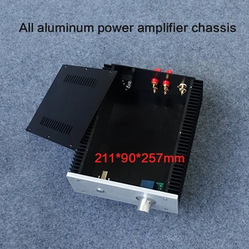 All-aluminum power amplifier chassis case 2109 DIY with radiator amplifier case audio shell with RCA terminal 211*90*257mm
All-aluminum power amplifier chassis case 2109 DIY with radiator amplifier case audio shell with RCA terminal 211*90*257mm